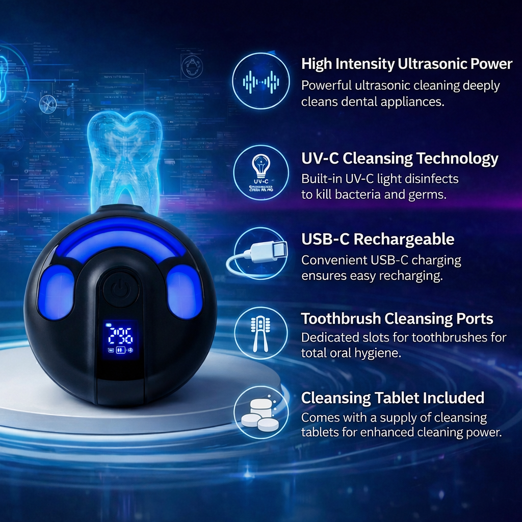 COJA Cleansing Pod PRO + UV-C (Black)